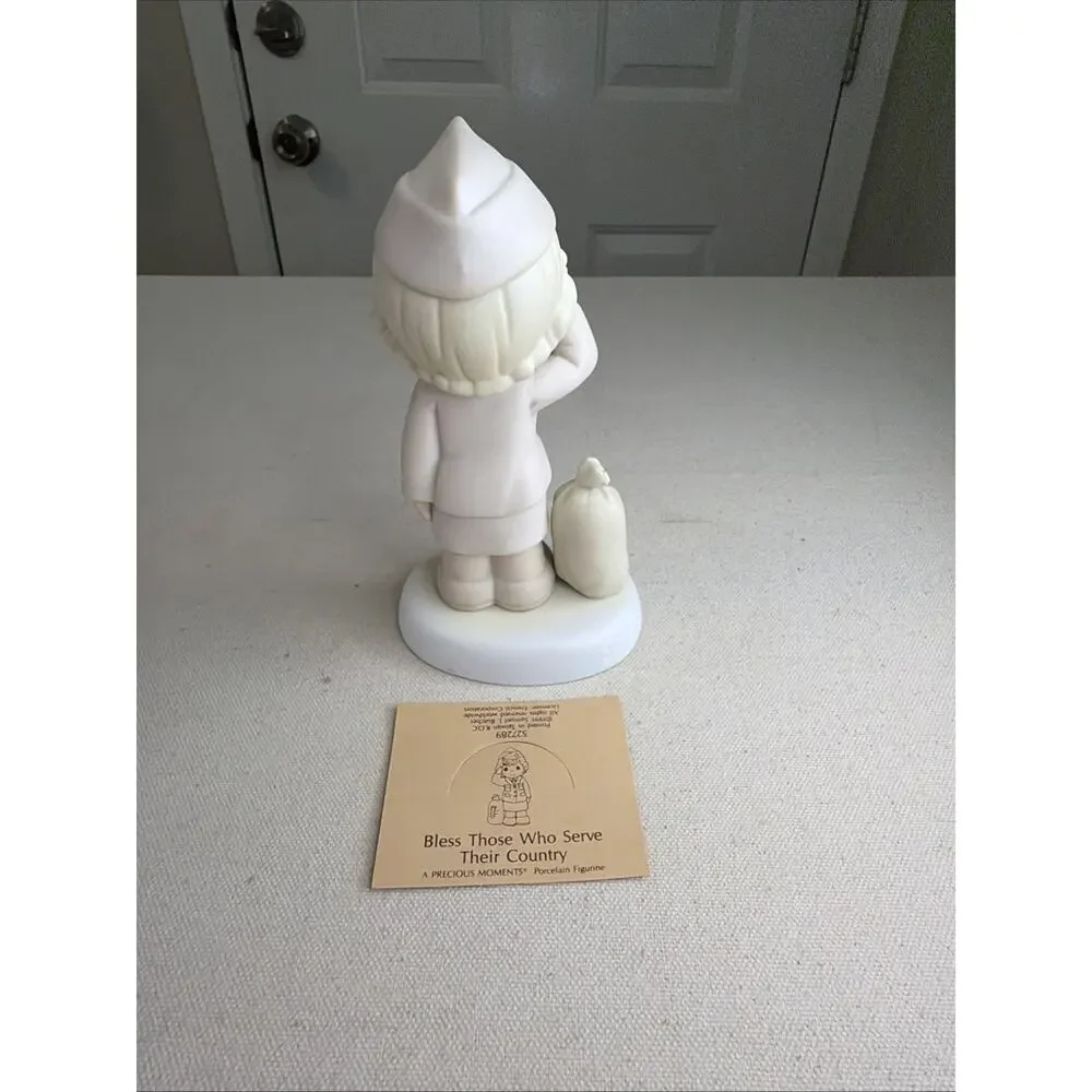 Bless Those Who Serve Their Country 527289/527297 Precious Moments 1991 Set of 2 - Picture 8 of 11